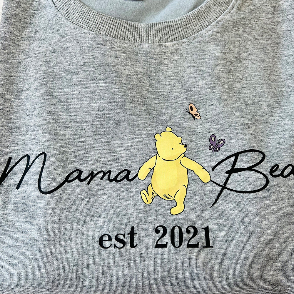 Personalisiertes Mama Bär T-Shirt/Sweatshirt/Hoodie - Geschenk für Mama