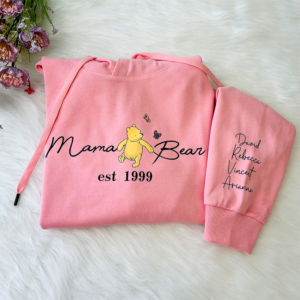 Personalisiertes Mama Bär T-Shirt/Sweatshirt/Hoodie - Geschenk für Mama
