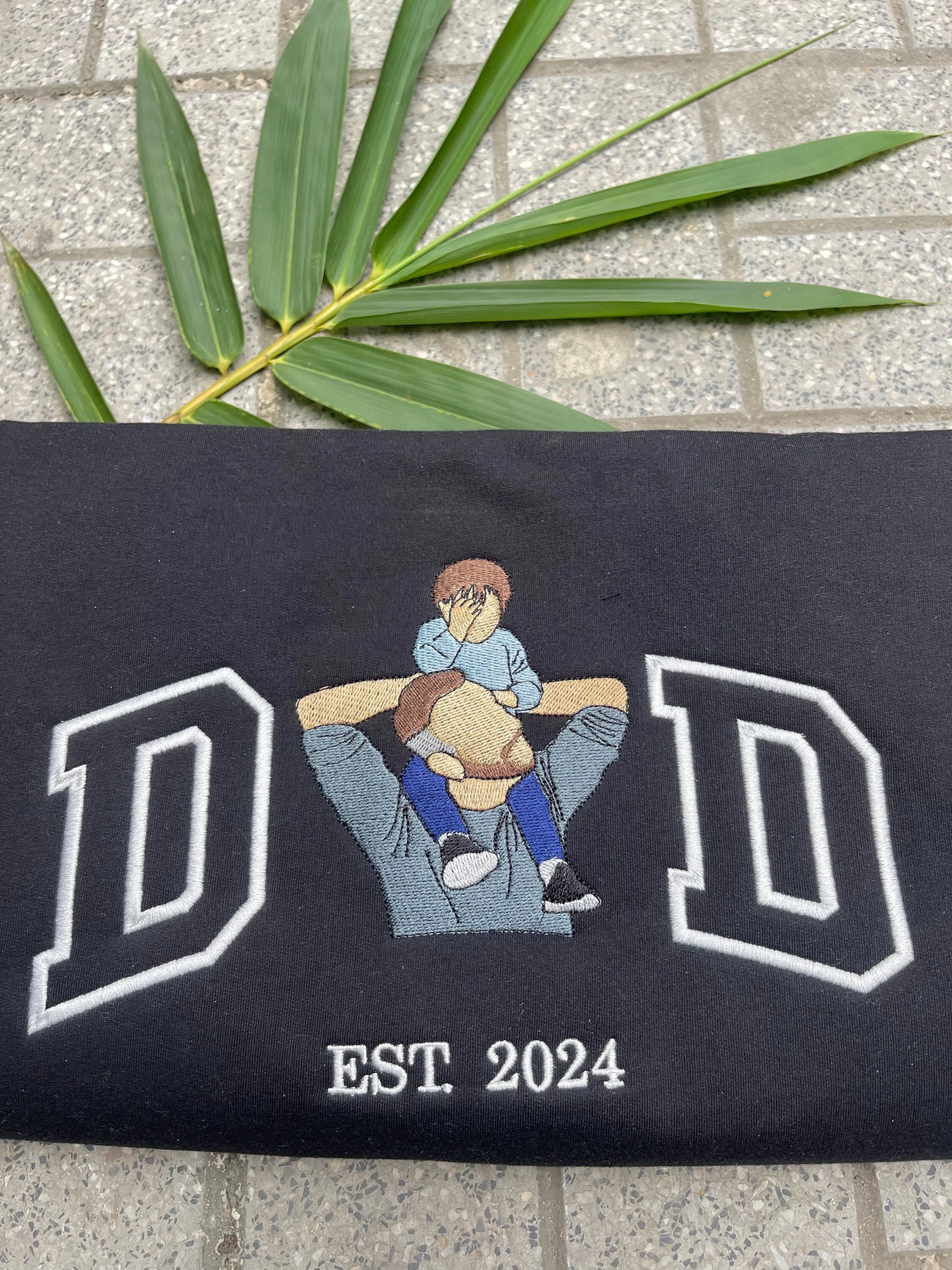 Vatertagsshirt, besticktes Vatertagsshirt