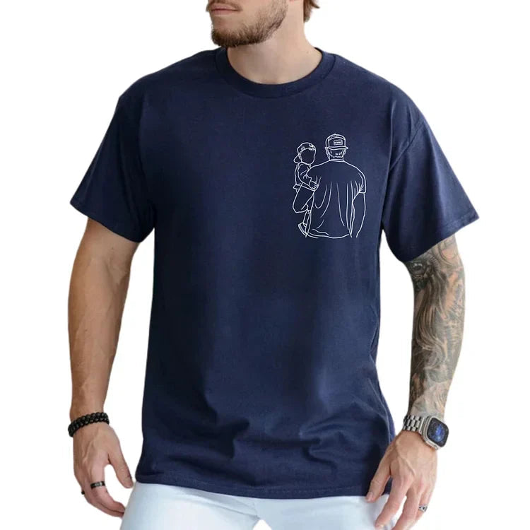 Bedrucken Sie ein individuelles Foto-Shirt Vater und ich“ für den Vater ein Geschenk für den Ehemann