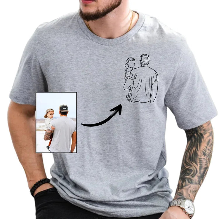 Bedrucken Sie ein individuelles Foto-Shirt Vater und ich“ für den Vater ein Geschenk für den Ehemann