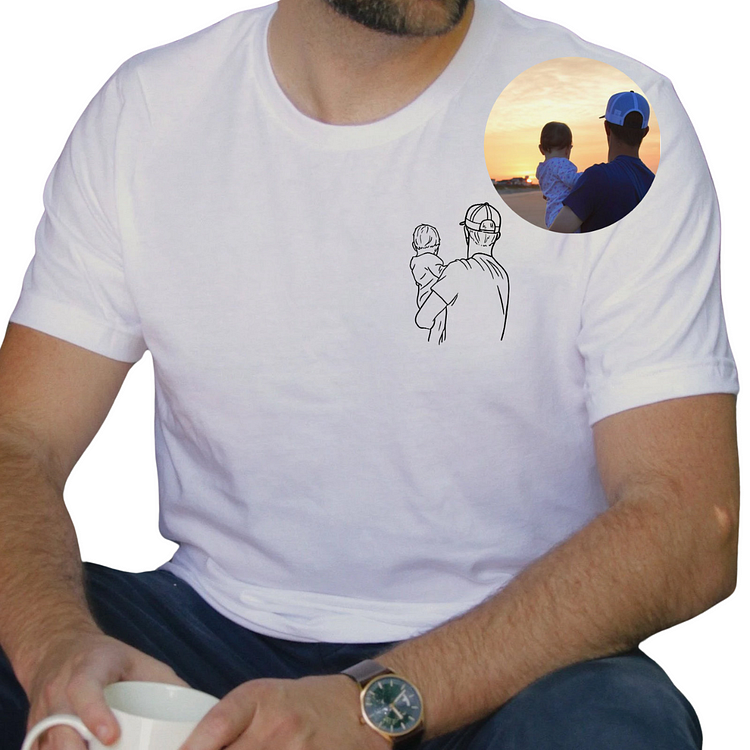 Bedrucken Sie ein individuelles Foto-Shirt Vater und ich“ für den Vater ein Geschenk für den Ehemann
