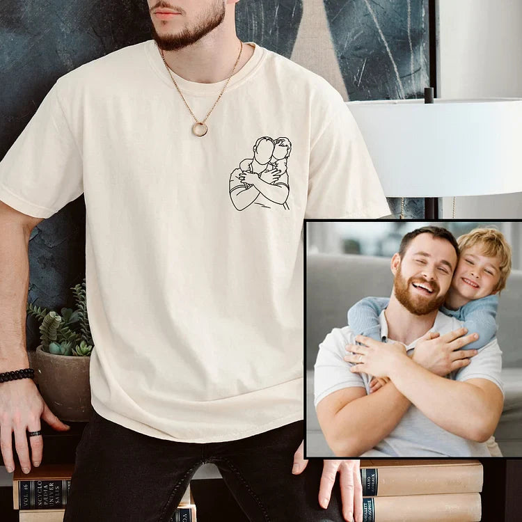 Bedrucken Sie ein individuelles Foto-Shirt Vater und ich“ für den Vater ein Geschenk für den Ehemann