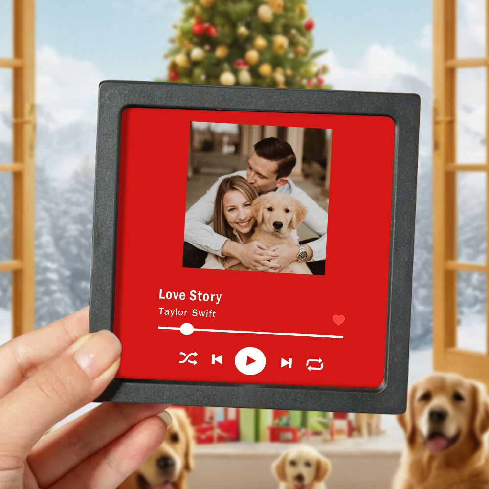 Personalisierte Musik-Kühlschrankmagnete als einzigartiges Geschenk für Musikliebhaber, Paare, Geschenk zum 1. Jahrestag, individueller Fotomagnet