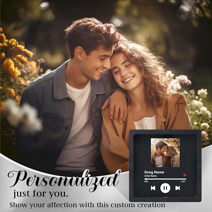 Personalisierter Fotoalbum-Kühlschrankmagnet, Musik-Wand-Fotoaufkleber, Musikbewegung, die ohne Mobiltelefon bespielt werden kann