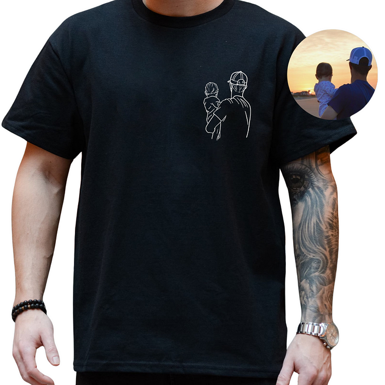 Bedrucken Sie ein individuelles Foto-Shirt Vater und ich“ für den Vater ein Geschenk für den Ehemann