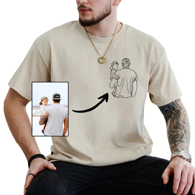 Bedrucken Sie ein individuelles Foto-Shirt Vater und ich“ für den Vater ein Geschenk für den Ehemann