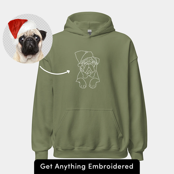 Geschenke für Haustierliebhaber, individuell besticktes Sweatshirt und Kapuzenpullover