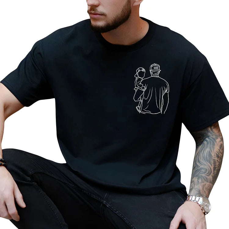 Bedrucken Sie ein individuelles Foto-Shirt Vater und ich“ für den Vater ein Geschenk für den Ehemann