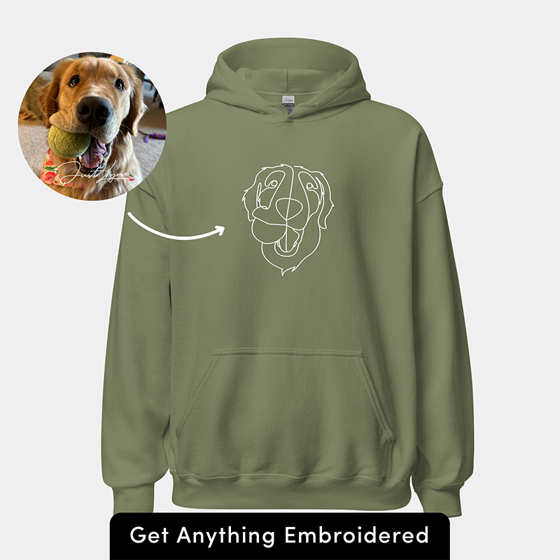 Geschenke für Haustierliebhaber, individuell besticktes Sweatshirt und Kapuzenpullover