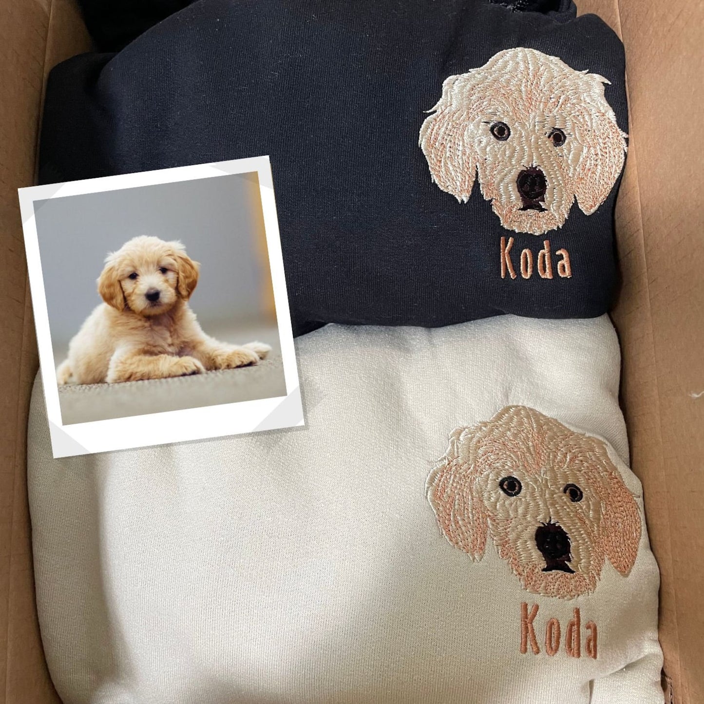 Besticktes Haustier-Sweatshirt mit individuellem Aufdruck, personalisiert mit dem Foto Ihres Haustieres, dem Gesicht Ihres Hundes oder Ihrer Katze oder dem Namen Ihrer Haustierliebhaber, Sweatshirt, Kapuzenpullover, T-Shirt