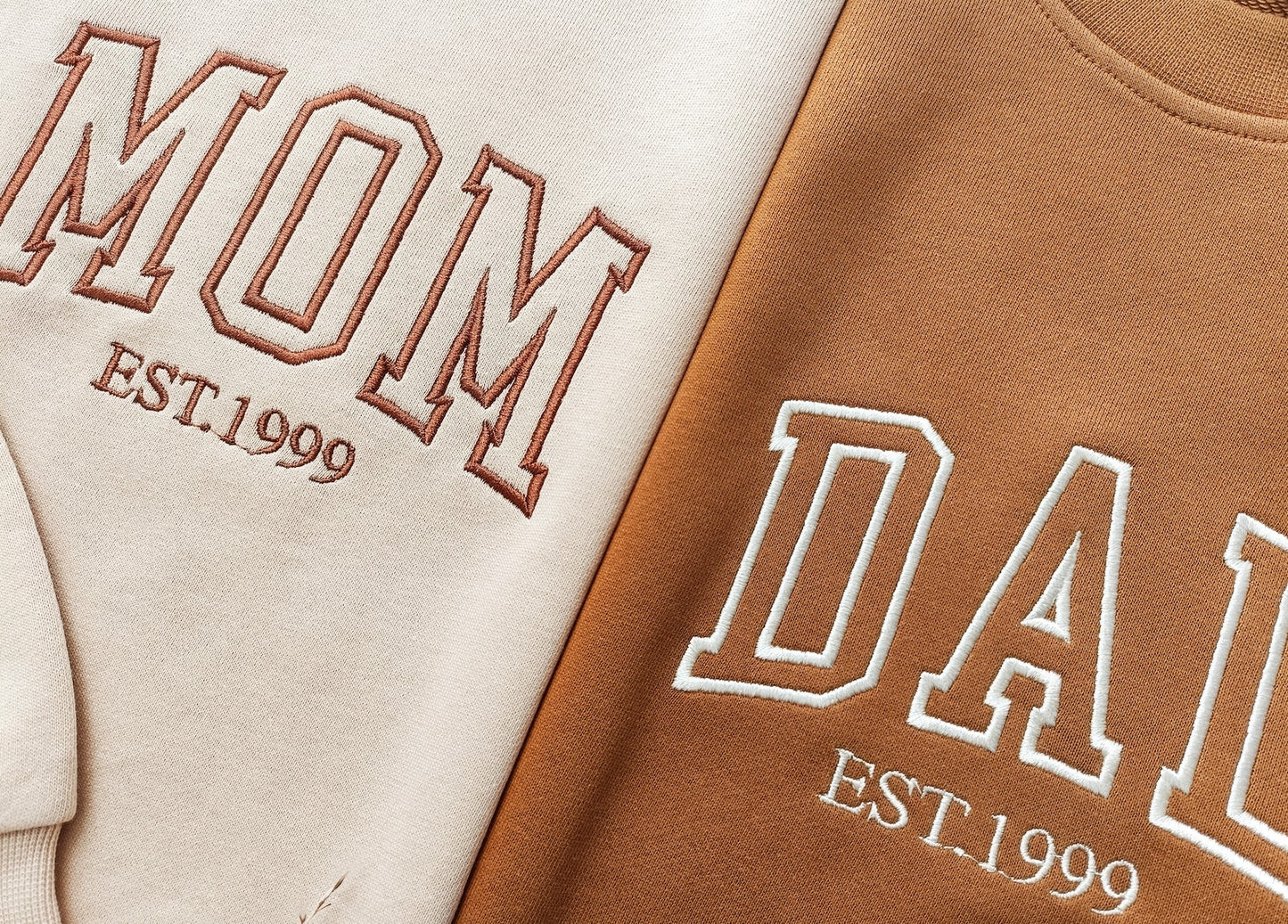 Besticktes Rundhals-Sweatshirt für Mama/Papa, Mama-Sweatshirt, Schwangerschaftsanzeige, werdender Papa, Muttertag, Vatertag