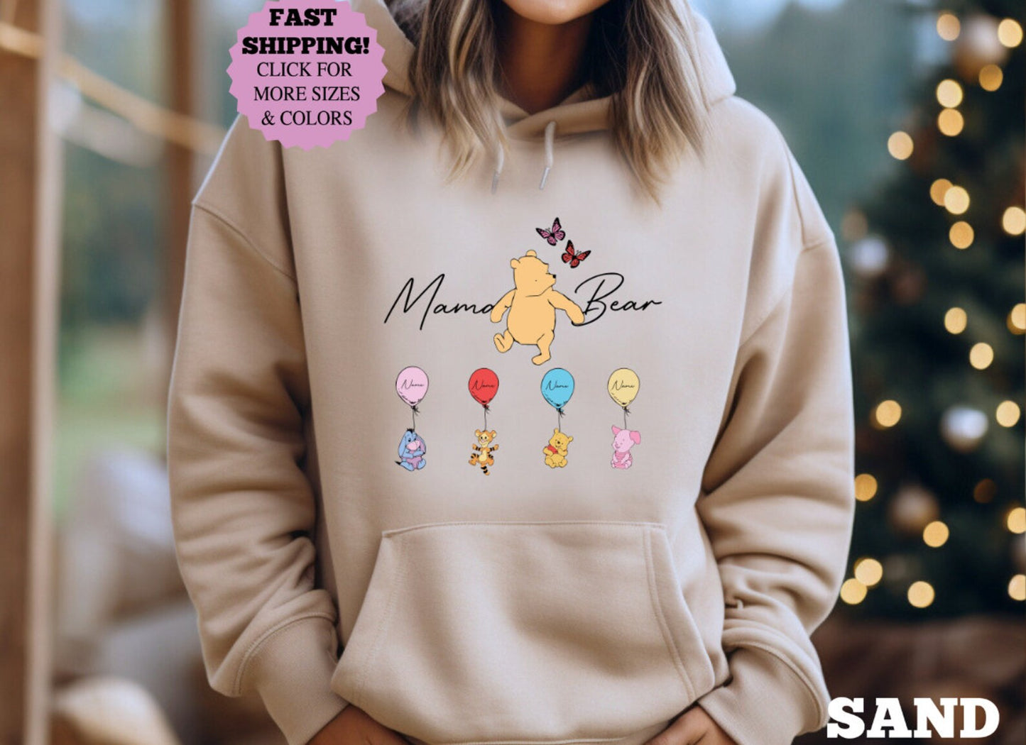 Personalisiertes Mama Bär Shirt, Mama mit Kindernamen auf Sweatshirt, Personalisiertes Mama Shirt, Lustiges Muttertagsgeschenk, Lustiger Mama Bär Hoodie
