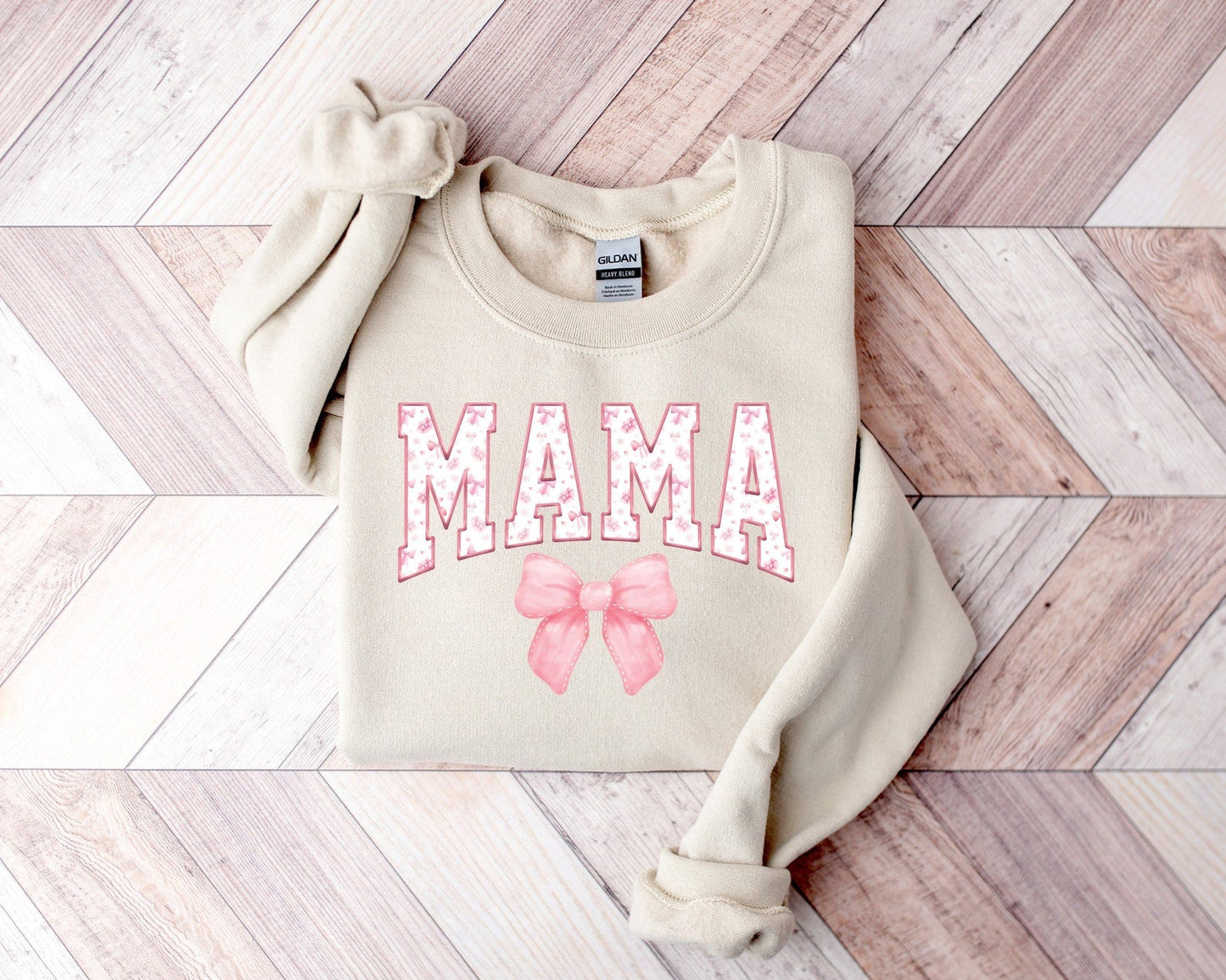 Coquette Pink Mama Sweatshirt, Süßes Rosa Schleife Mama Shirt, Beliebtes Mutter T-Shirt, Trendy Mutter Geschenk, Muttertagsgeschenk