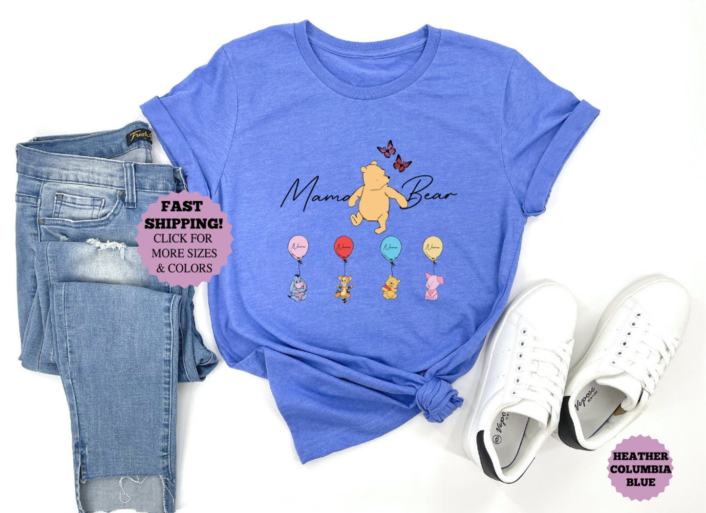 Personalisiertes Mama Bär Shirt, Mama mit Kindernamen auf Sweatshirt, Personalisiertes Mama Shirt, Lustiges Muttertagsgeschenk, Lustiger Mama Bär Hoodie