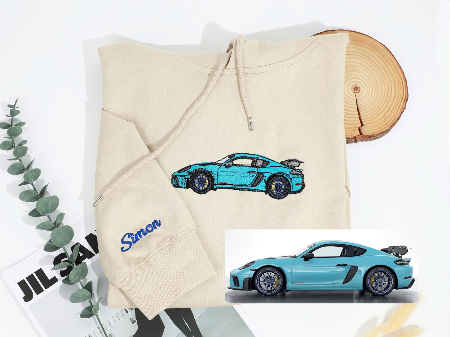 Benutzerdefiniertes Auto besticktes Shirt,Hoodie für Autoliebhaber,Personalisierter Rennauto-Hoodie,Geschenk für Ihn,Auto besticktes Sweatshirt,Geschenk für Papa,Geschenk für Freund