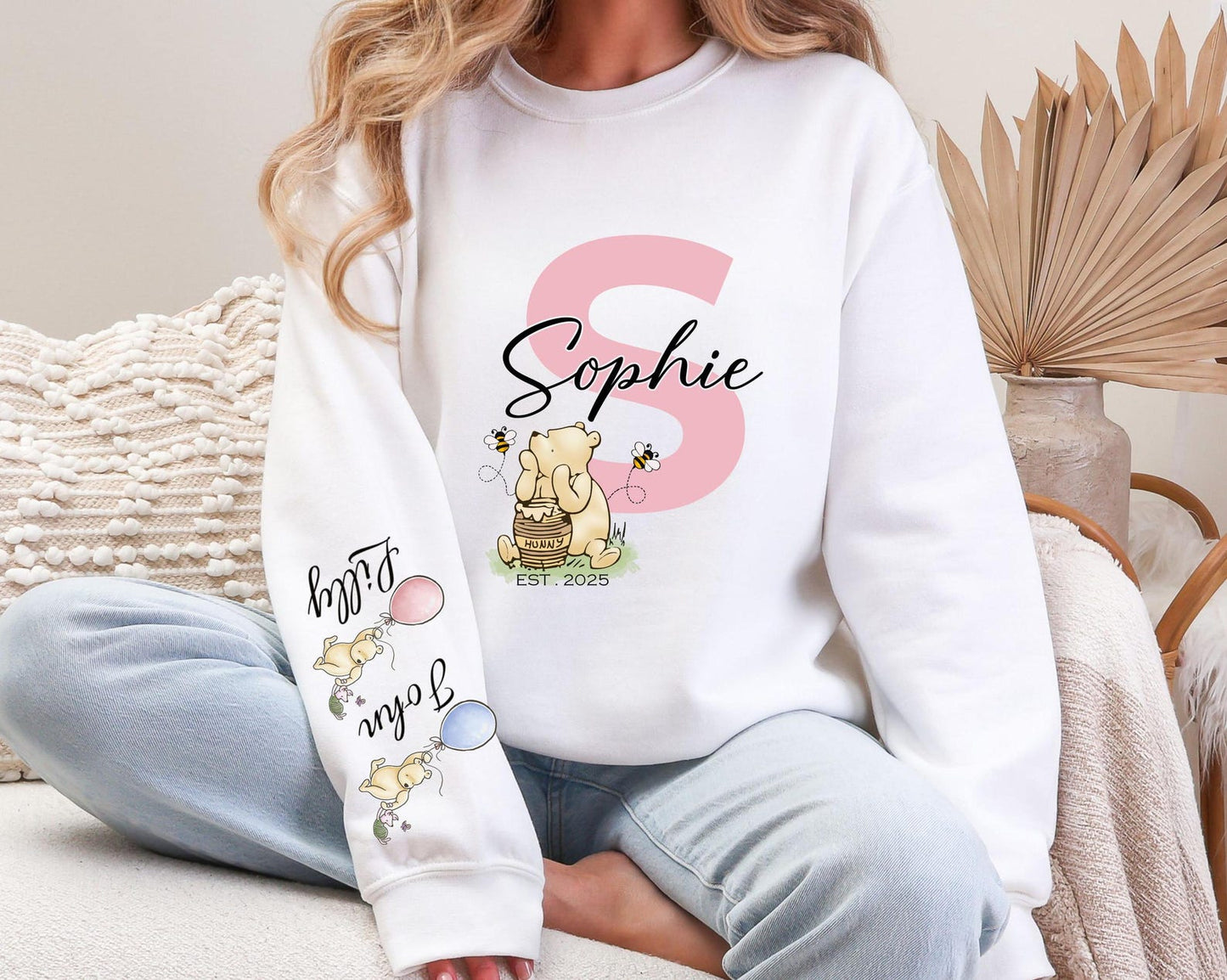 Personalisiertes Mama Bär Sweatshirt, Personalisiertes Mama Sweatshirt, Mama Shirt, Geschenk für Mama, Geschenk für Oma, Muttertagsshirt, Neues Mama Sweatshirt
