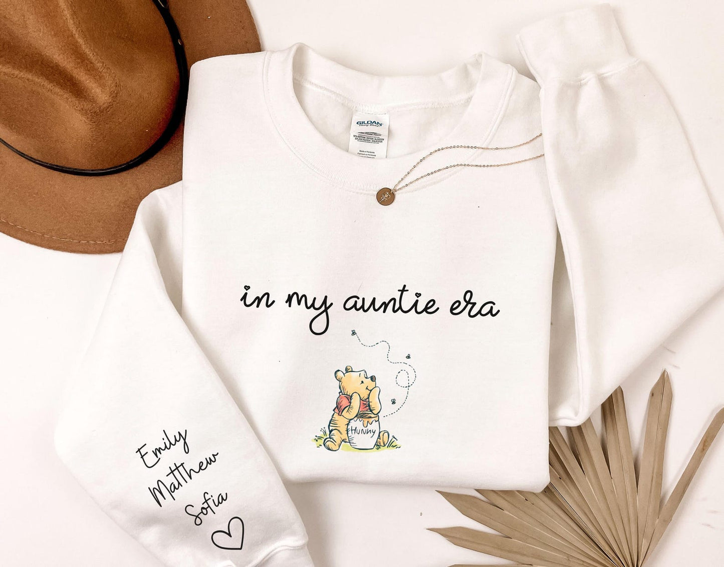 Personalisiertes Tante Sweatshirt, Personalisierter Tante Hoodie mit Nichten Neffen Namen, In meiner Tante Ära Personalisiertes Sweatshirt, Geschenk für Ihre Tante