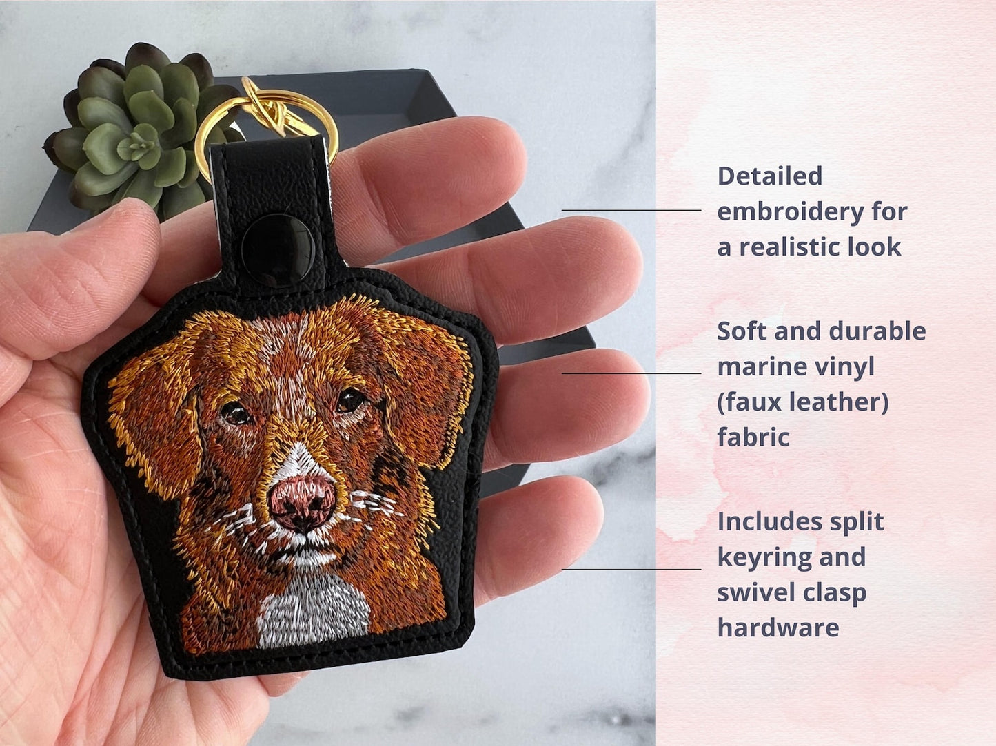 Witchy Death es Head Hawkmoth Schlüsselanhänger - Bestickter Halloween & Herbst Schlüsselanhänger, Einzigartiges Geschenk für Mottenliebhaber