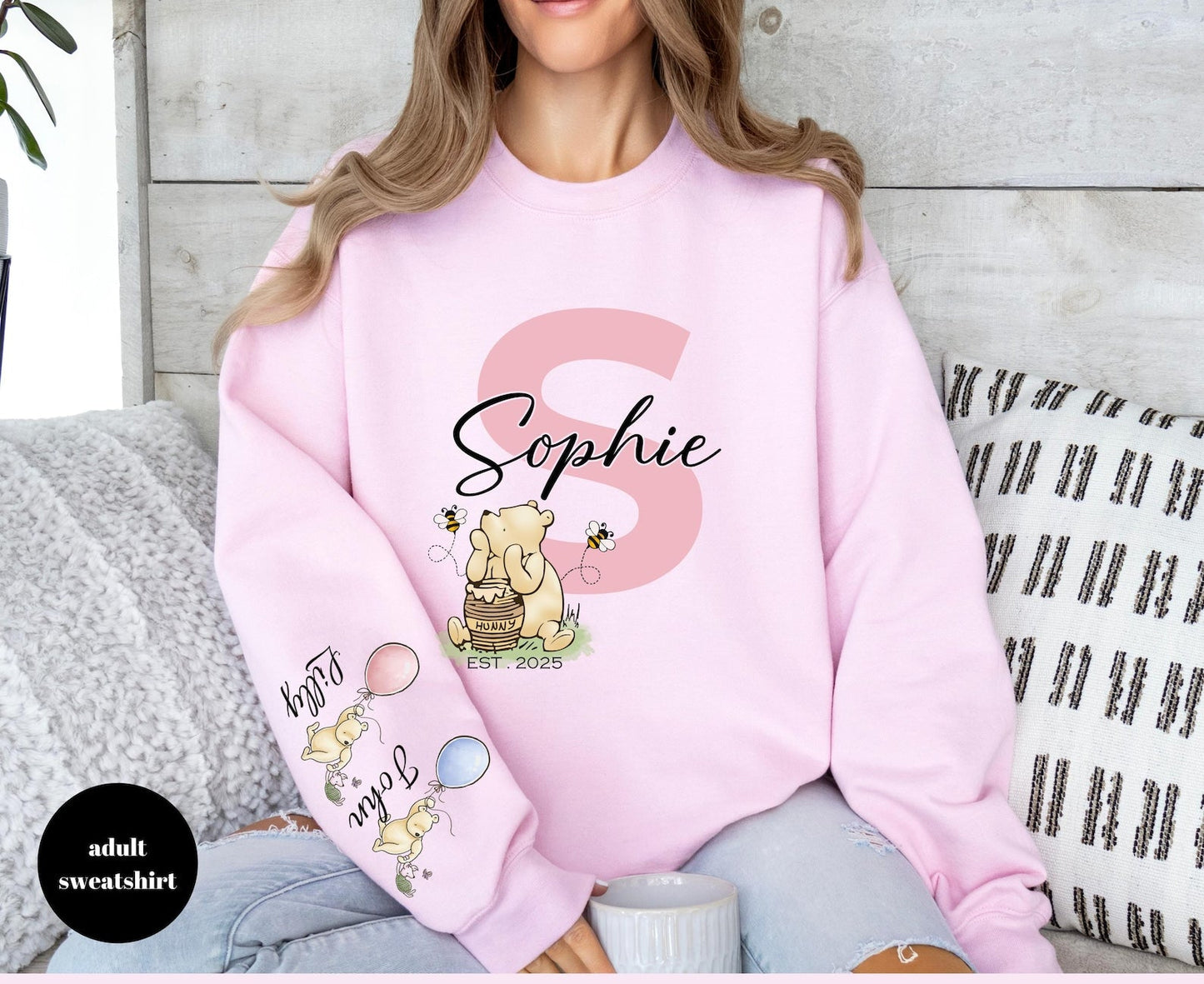 Personalisiertes Mama Bär Sweatshirt, Personalisiertes Mama Sweatshirt, Mama Shirt, Geschenk für Mama, Geschenk für Oma, Muttertagsshirt, Neues Mama Sweatshirt