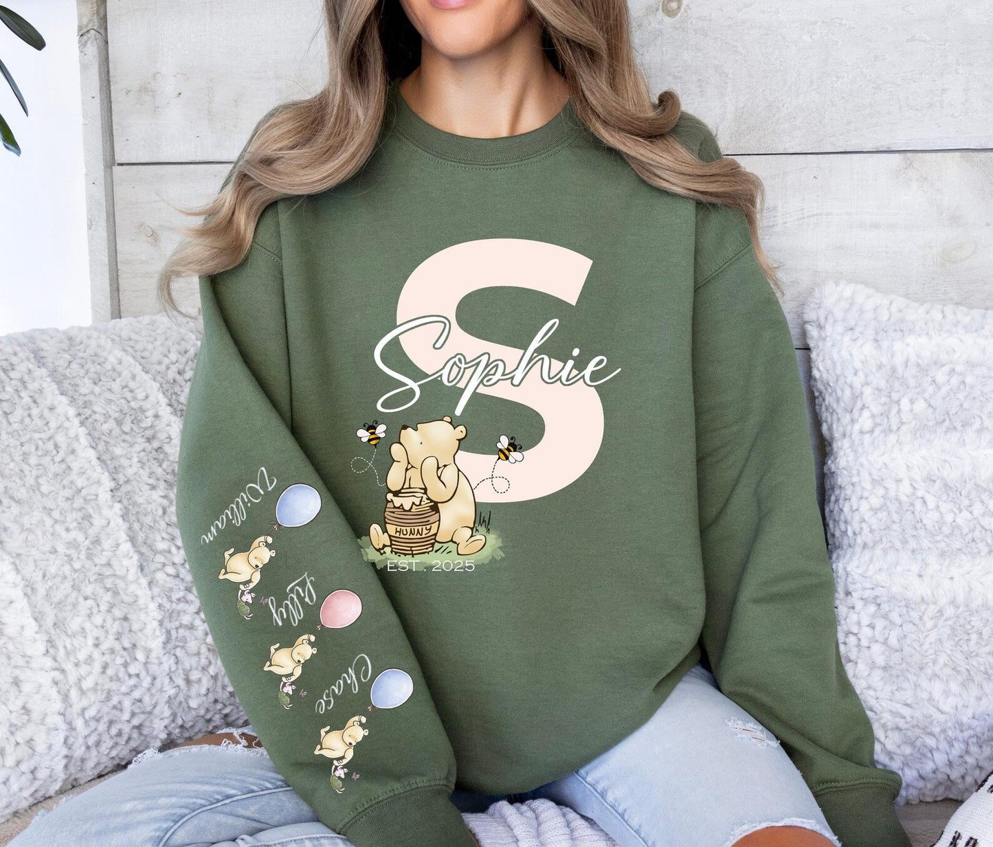 Personalisiertes Mama Bär Sweatshirt, Personalisiertes Mama Sweatshirt, Mama Shirt, Geschenk für Mama, Geschenk für Oma, Muttertagsshirt, Neues Mama Sweatshirt