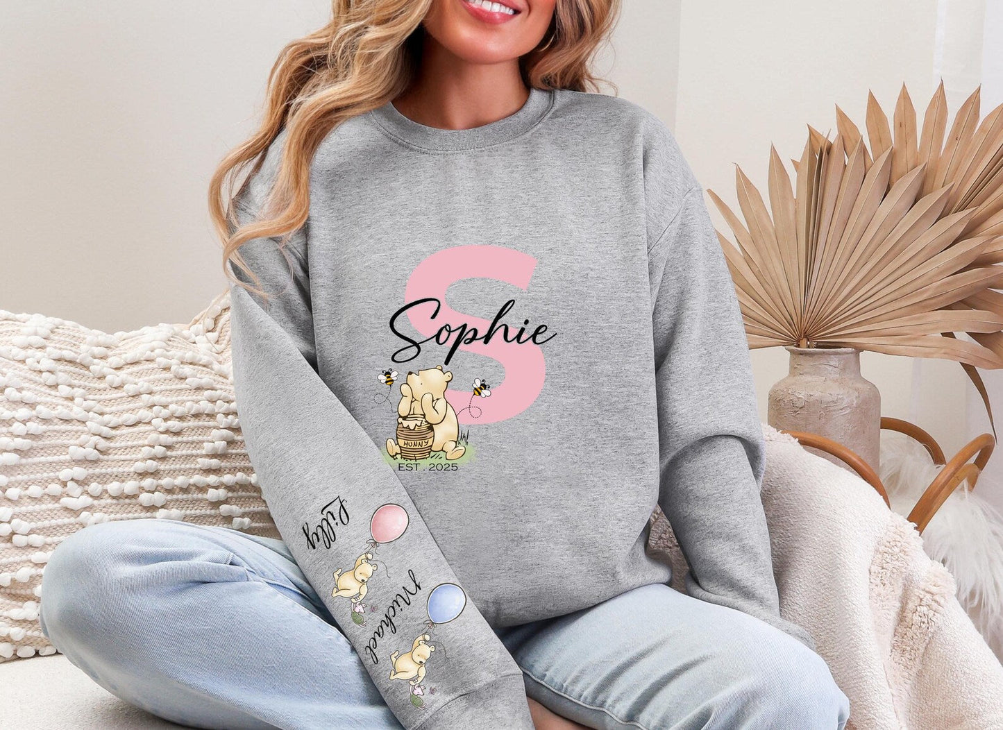Personalisiertes Mama Bär Sweatshirt, Personalisiertes Mama Sweatshirt, Mama Shirt, Geschenk für Mama, Geschenk für Oma, Muttertagsshirt, Neues Mama Sweatshirt