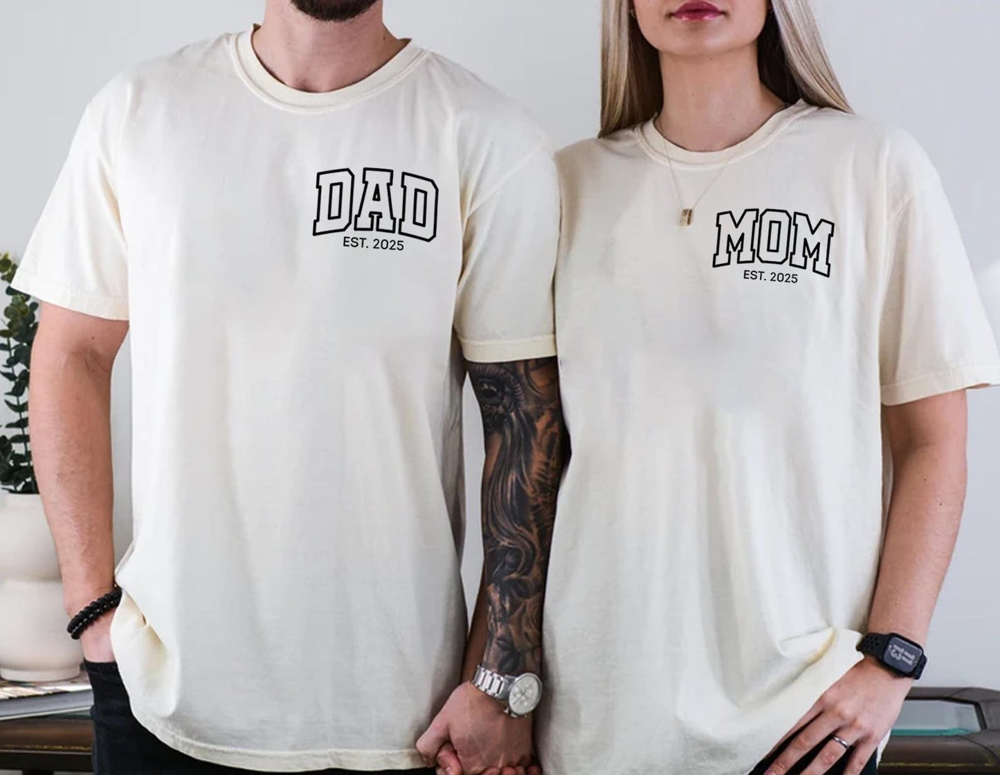 Herzförmiges Zuckergemälde für Papa und Mama – Romantisches Geschenk für Paare – Individuelles geschätztes Datum und Namen