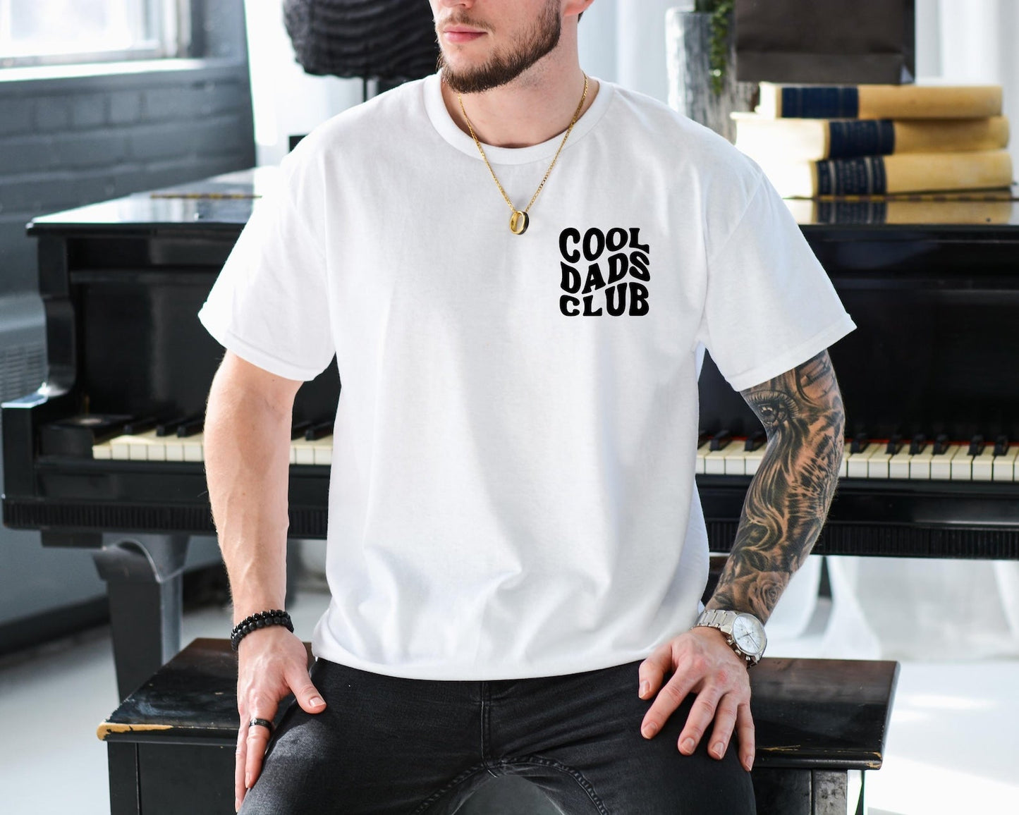T-Shirt Cool Dads Club - Vatertagsgeschenk - Papa Shirt - Geschenk für frischgebackene Väter - Geburtstagsgeschenk für Papa - Herren T-Shirt