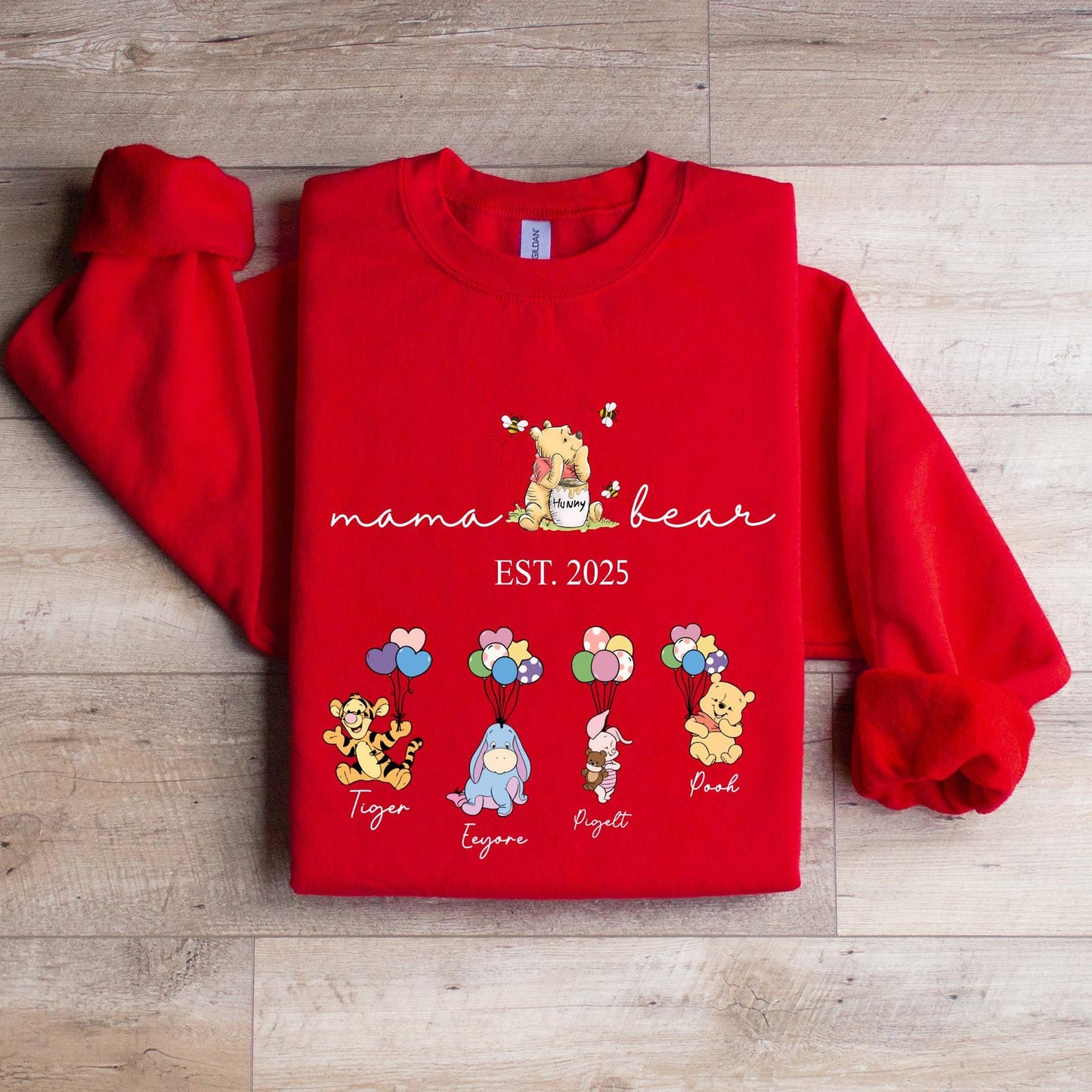 Personalisiertes Mama Bär und Kindernamen Sweatshirt, Personalisierter Kindername Mama Bär Hoodie, Muttertagspullover, Geschenk für Mama