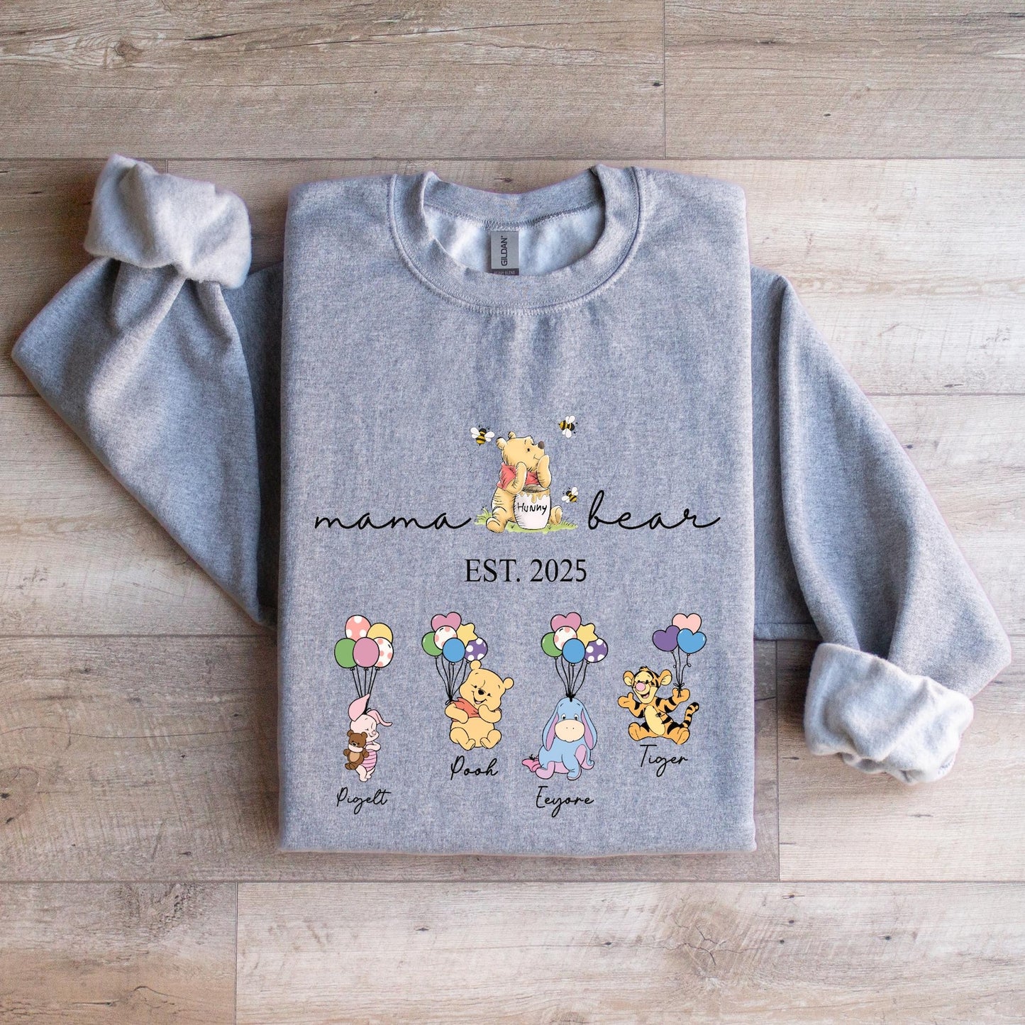 Personalisiertes Mama Bär und Kindernamen Sweatshirt, Personalisierter Kindername Mama Bär Hoodie, Muttertagspullover, Geschenk für Mama