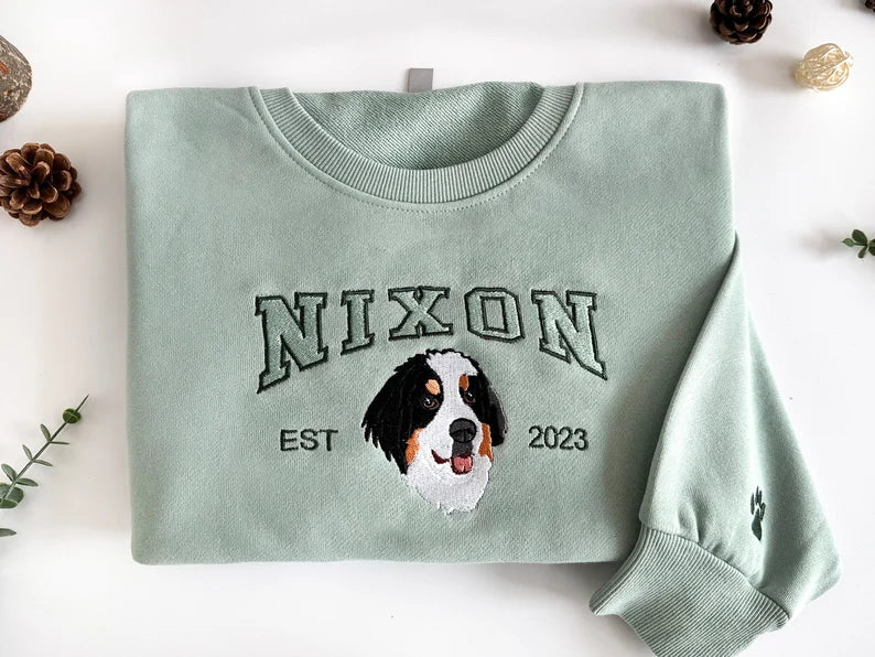 Personalisiertes Hunde-Sweatshirt, individueller Haustier-Gesichts-Hoodie von Ihrem Foto