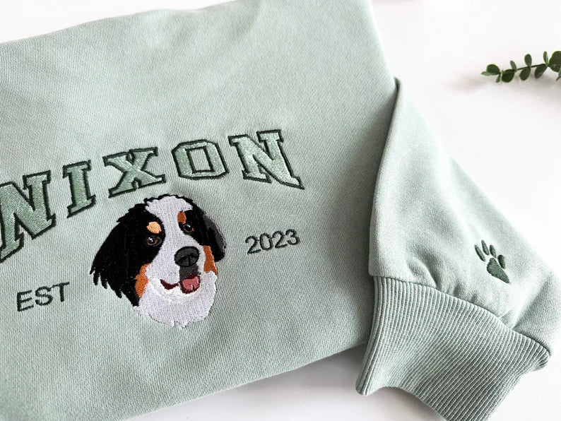 Personalisiertes Hunde-Sweatshirt, individueller Haustier-Gesichts-Hoodie von Ihrem Foto
