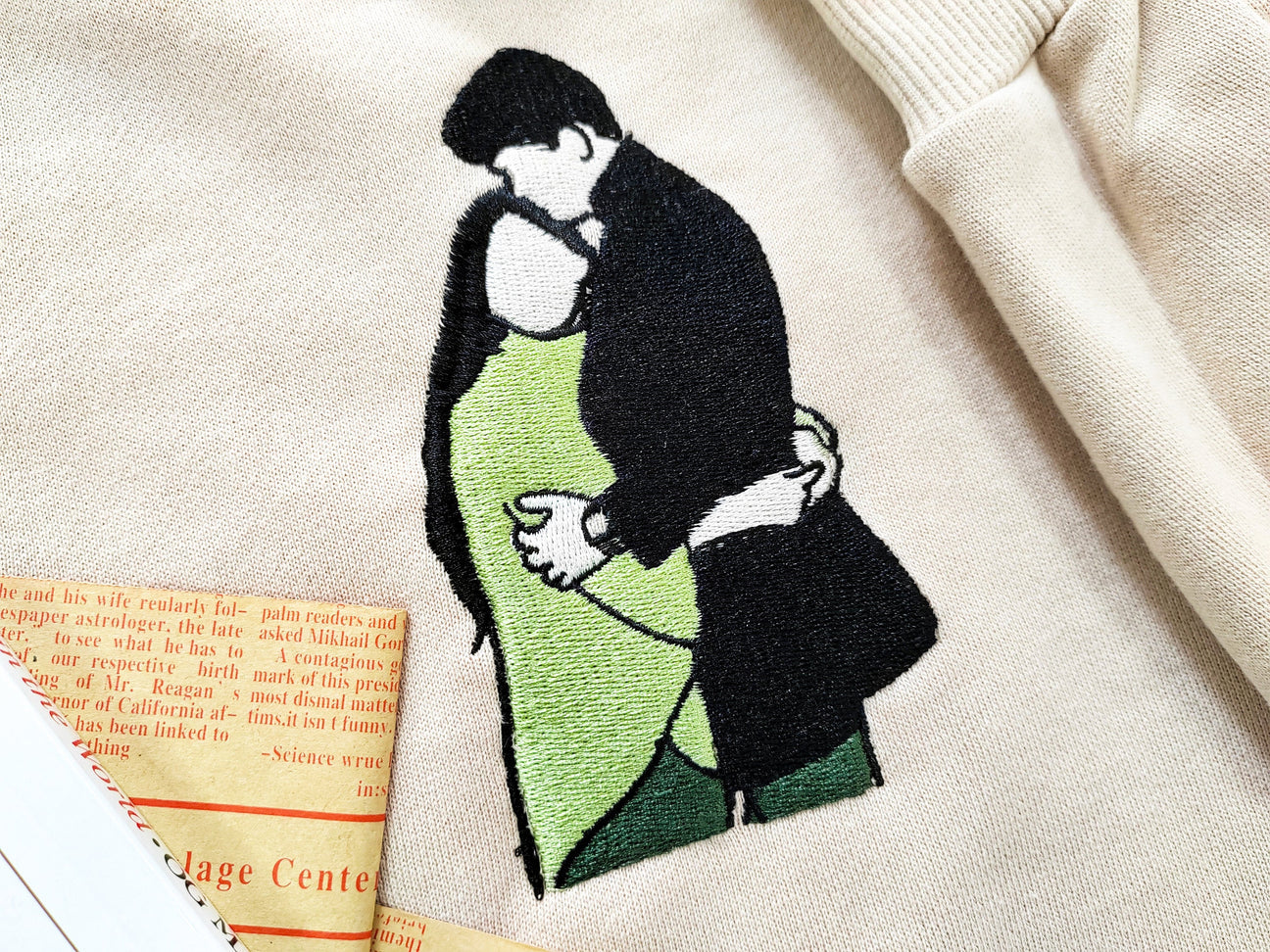 Personalisierter Hoodie mit Fotoportrait, besticktes Sweatshirt, Paar Hoodie, Line Art Foto Sweatshirt, Geschenk für Sie/Ihn
