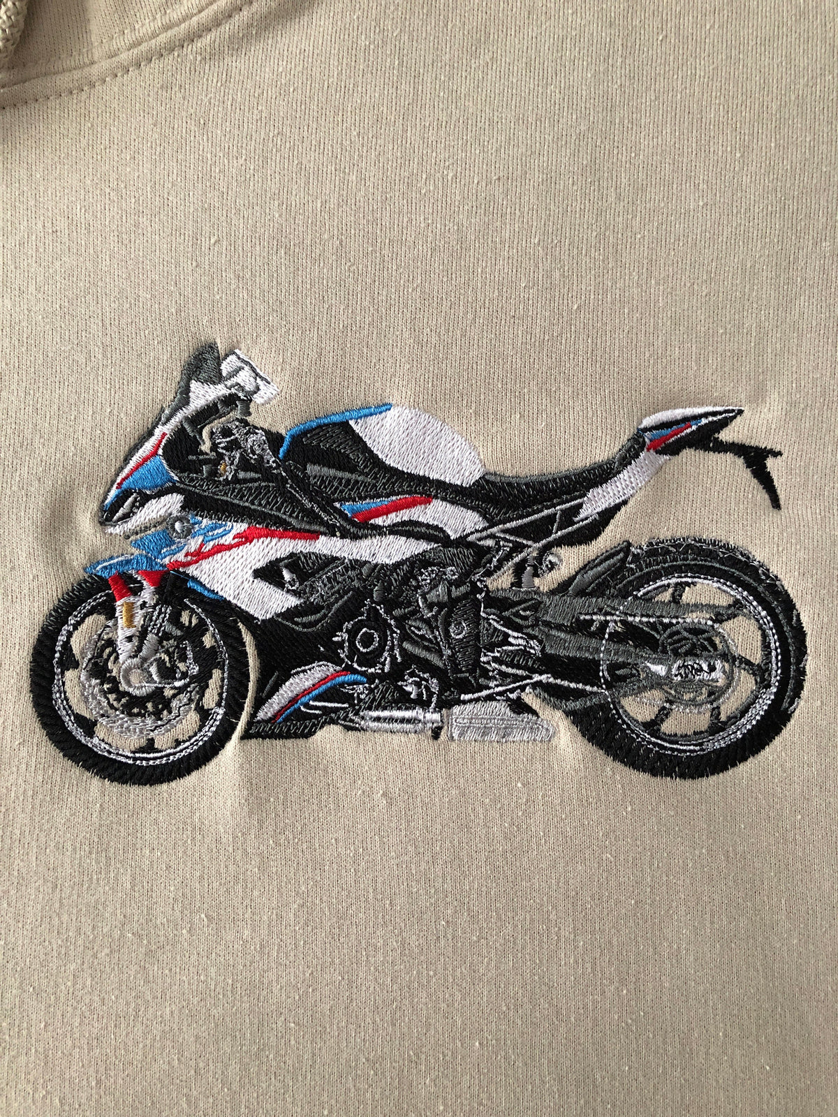 Motorrad, Freund, bestickte Auto-Kapuzenpullover, individuelles Liebesgeschenk für Freund, Auto-Enthusiasten, Geschenk