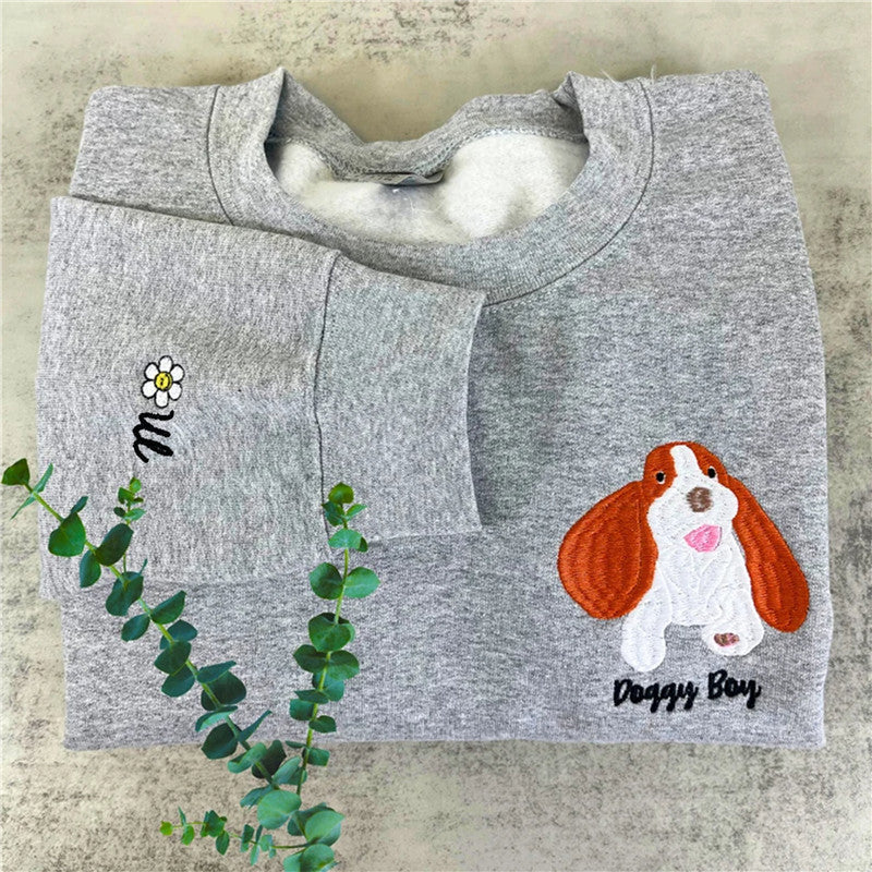 Sweatshirt mit individuellem Haustiergesicht und Kosenamen