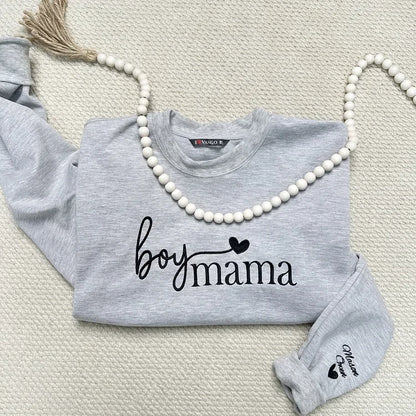 Familienporträt Hoodie mit Kindernamen und Geburtsdatum personalisierter Sweater für Mütter
