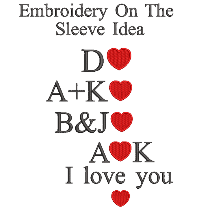 Valentinstag-Special: Bestickte Hoodies für Paare mit personalisierten Filzherzen