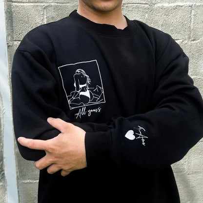 Personalisierter Partner-Hoodie mit Liebesstickerei – Einzigartiges Erinnerungsstück für besondere Tage