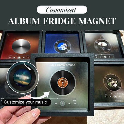 Personalisierter Album-Kühlschrankmagnet - Kann Musik abspielen