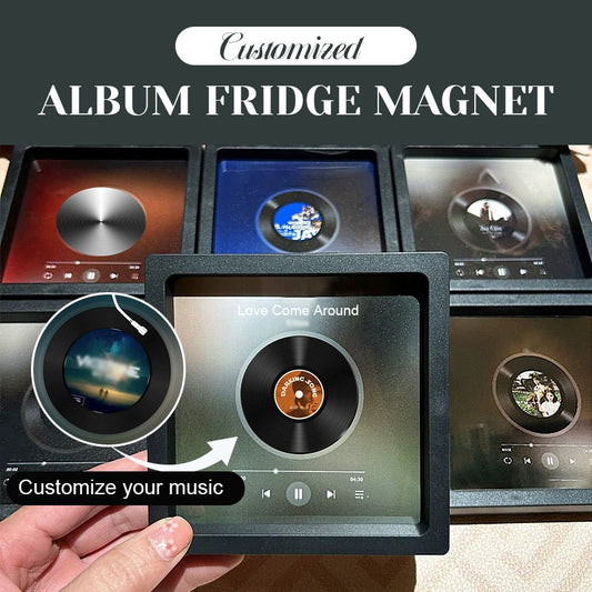 Personalisierter Album-Kühlschrankmagnet - Kann Musik abspielen
