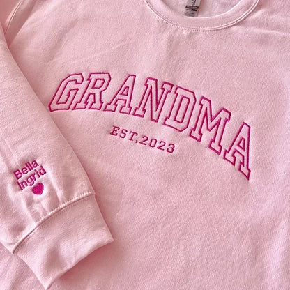 Familienporträt Sweatshirt mit individuellem Schriftzug passendes Geschwisteroutfit