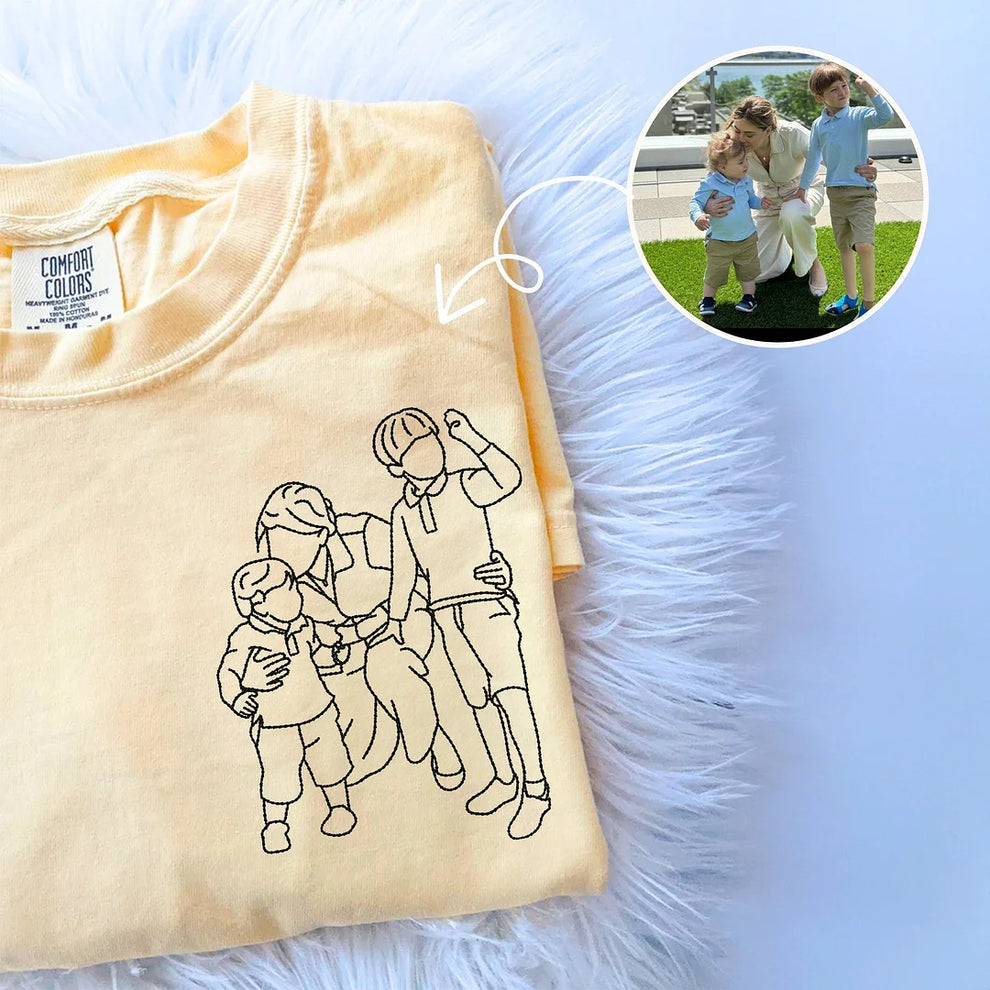 Muttertags-Special: Besticktes Sweatshirt mit individuellem Foto