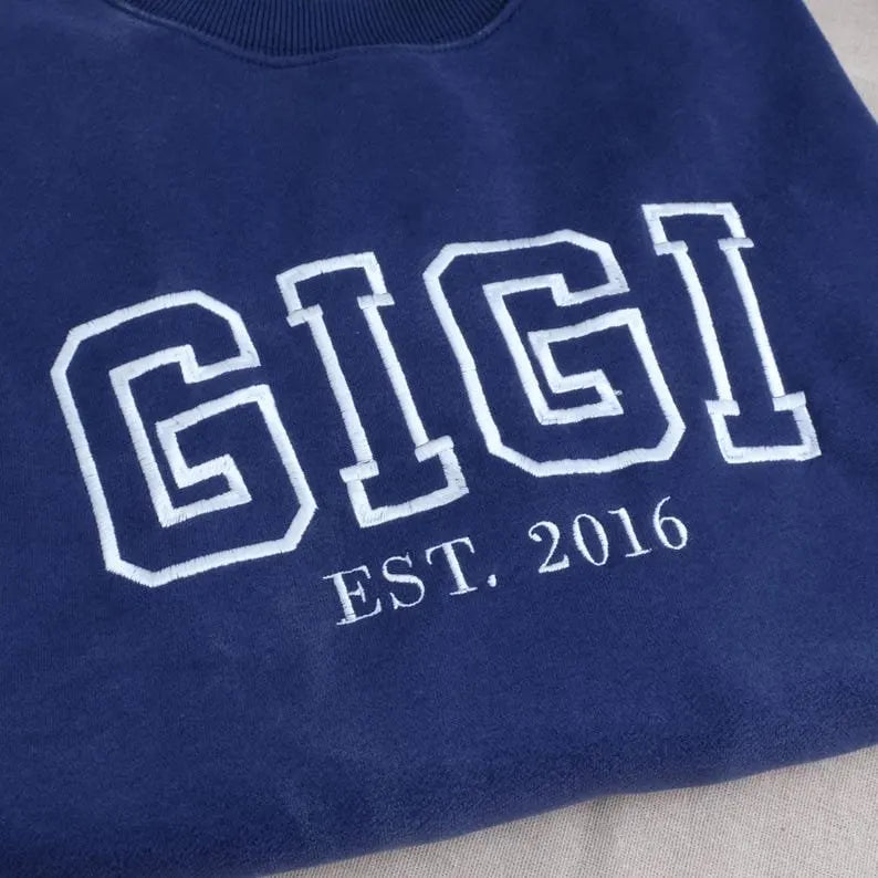 Custom Mama Hoodie personalisierter Muttername mit Kinderhandabdruck einzigartiges Geschenk