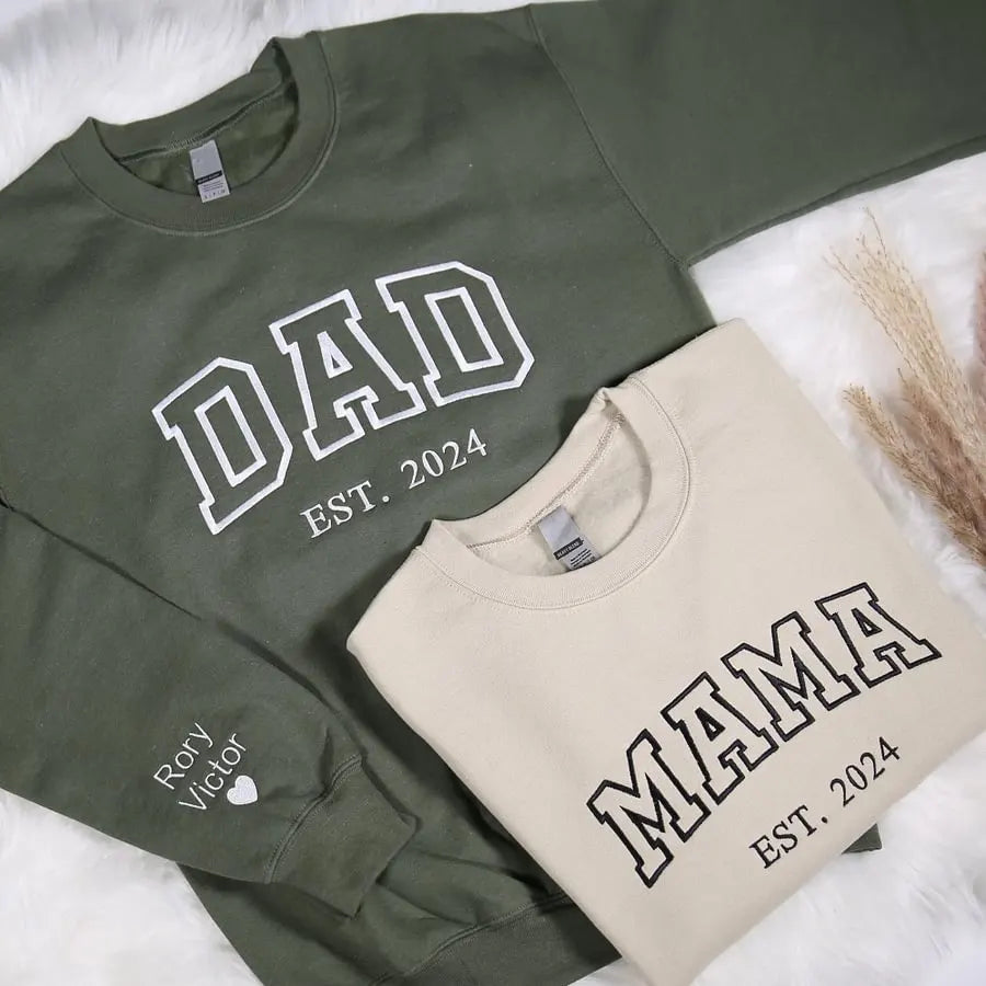 Familienporträt Strickjacke mit Kapuze personalisiertes Familienbild Geschenk für Oma und Opa