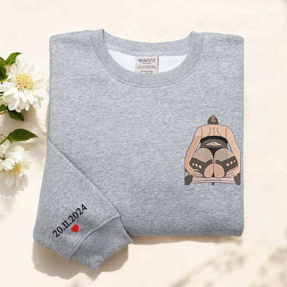 Personalisierter Hoodie mit Herzstickerei – Romantisches und liebevolles Geschenk für Ihn/Sie