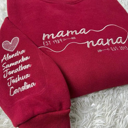 Familienporträt Oversize Kapuzenpullover personalisierter Cartoon-Sweater Familienzusammenführung