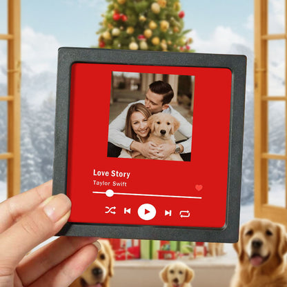 Personalisierte Musik-Kühlschrankmagnete als einzigartiges Geschenk für Musikliebhaber, Paare, Geschenk zum 1. Jahrestag, individueller Fotomagnet