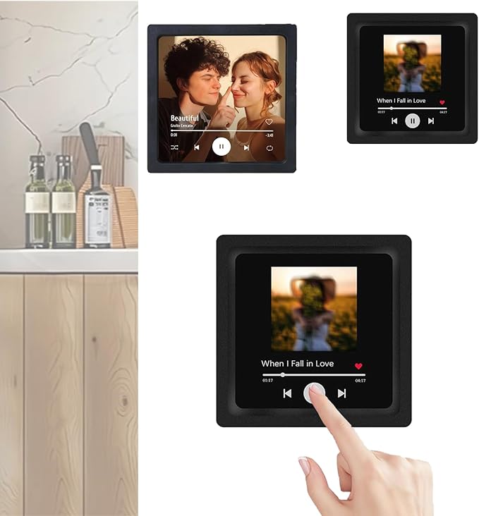 Individueller Album-Kühlschrankmagnet Mit Foto und Ihrer besonderen Musik