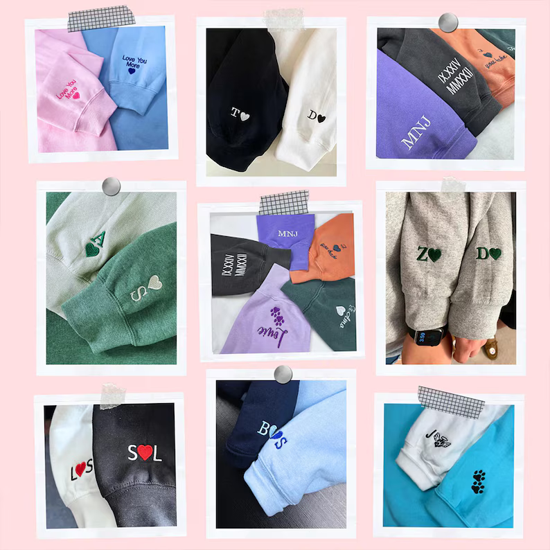 Personalisiertes Sweatshirt mit Gesichtszeichnung | Individueller Pullover mit Familienporträt