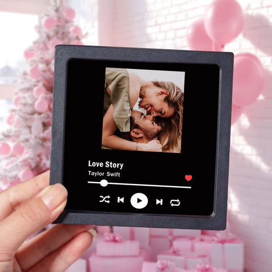Personalisierter Musikalbum-Kühlschrankmagnet – Spielt Musik – individuelles Lied, Fotoalbum-Cover. Einzigartiges Geschenk für Paare, Musikliebhaber, Heimdekoration.
